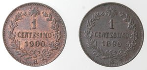 reverse: Umberto I. 1878-1900. Centesimo 1900. Ae. 