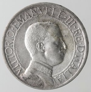 obverse: Vittorio Emanuele III. 1900-1943. 1 Lira 1909. Quadriga Veloce. Ag. 