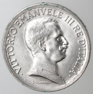 obverse: Vittorio Emanuele III. 1900-1943. 1 Lira 1917. Quadriga Briosa. Ag. 
