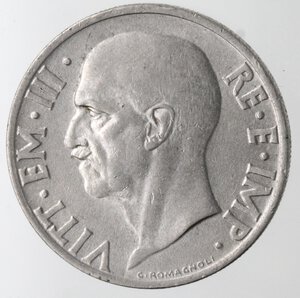 obverse: Vittorio Emanuele III. 1900-1943. 20 Centesimi Impero 1936 Anno XIV. Ni. 