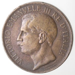 obverse: Vittorio Emanuele III. 1900-1943. 10 Centesimi 1911 Cinquantenario. Ae. 