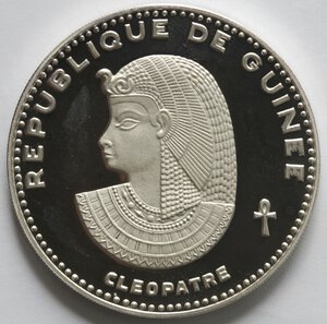 obverse: Guinea. 500 Franchi 1970. Cleopatra. Ag 999. 