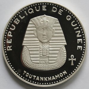 obverse: Guinea. 500 Franchi 1970. Tutankhamon. Ag 999. 