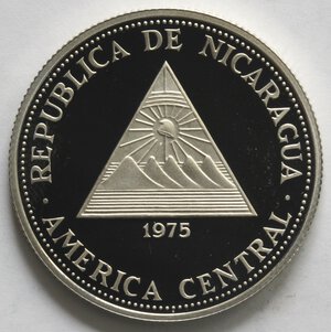obverse: Nicaragua. 50 Cordobas 1975. Ag 925. 