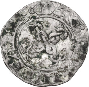 reverse: Amedeo VIII, Conte (1391-1416) - (1391-1398 reggenza di Bona di Borbone). Quarto di grosso I tipo (reggenza), Avigliana o Nyon