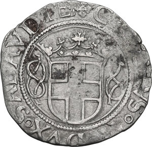 obverse: Carlo II (1504-1553).. Grosso III tipo, Aosta
