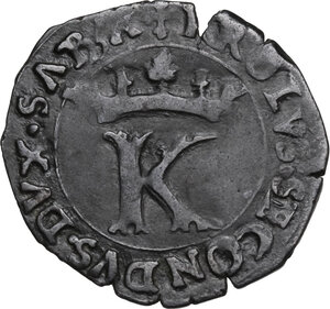 obverse: Carlo II (1504-1553).. Quarto XIV tipo, zecca ignota