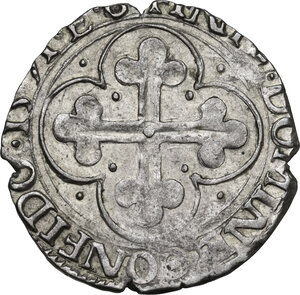 reverse: Emanuele Filiberto Duca (1559-1580). Soldo II tipo 1571 E B, Chambery