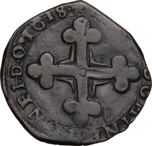 reverse: Carlo Emanuele I (1580-1630). 4 grossi 1618, Torino
