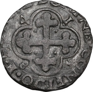 reverse: Carlo Emanuele I (1580-1630). Soldo (4 denari) II tipo 1584, Bourg