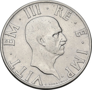 obverse: Vittorio Emanuele III (1900-1943). 2 lire 1936 A. XIV