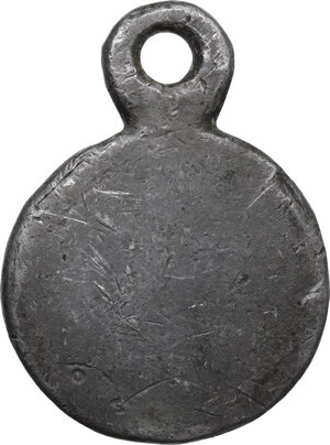 reverse: Amedeo VIII (1383-1451), Conte e Duca di Savoia, ultimo Antipapa.. Sigillo in piombo con anello portativo
