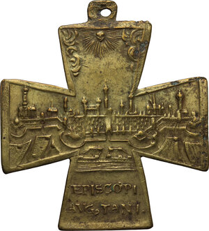 reverse: Croce talismano di San Ulderico. Germania, XVIII sec