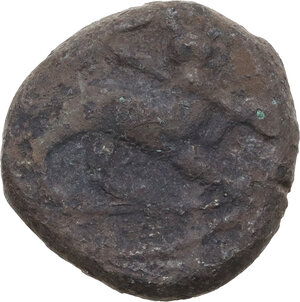 reverse: Central Italy, uncertain mint.  Capua or Minturnae(?) . AE 19.5 mm. Late 90s-early 80s BC