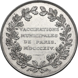 reverse: Medaglia 1814 per la campagna di vaccinazioni