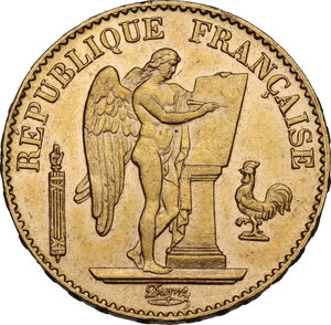 obverse: France.  Third republic (1870-1940).. 20 Francs 1895 A, Paris mint