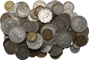 obverse: Great Britain. Lot of one hundred and thirty-one (131) coins to be sorted. Different mints and values