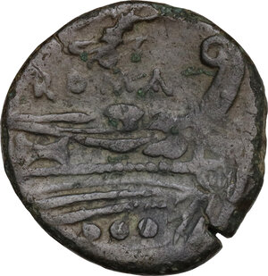 reverse: Victory series.. AE Triens (light series) 211-208 BC, Central Italy