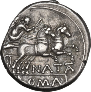 reverse: Pinarius Natta.. AR Denarius, 149 BC