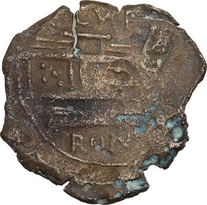 reverse: C. Curiatius f. Trigeminus. AE Semis. Unofficial issue (without Victory), after 82 BC