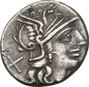 obverse: L. Trebanius.. AR Denarius, 135 BC