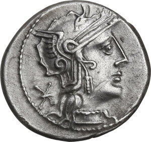 obverse: Q. Philippus.. AR Denarius, 129 BC