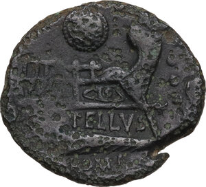 reverse: M. Caecilius Q. f. Q. n. Metellus. AE Quadrans, ca 127 BC