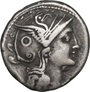 obverse: C. Claudius Pulcher.. AR Denarius, 110 or 109 BC