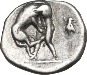 reverse: Northern Apulia, Teate. AR Diobol, c. 325-275 BC