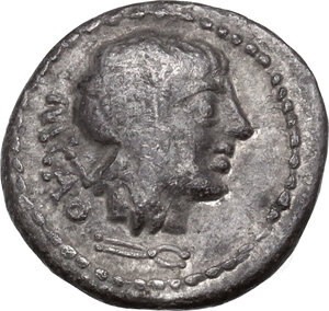 obverse: M. Cato.. AR Quinarius, 89 BC