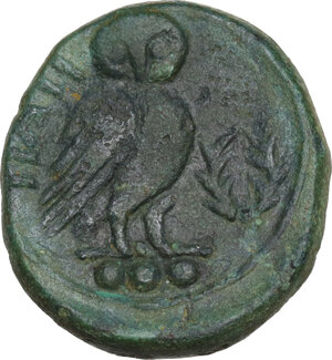 reverse: Northern Apulia, Teate. AE Teruncius, c. 225-200 BC