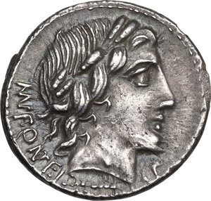 obverse: Mn. Fonteius C. f.. AR Denarius, 85 BC