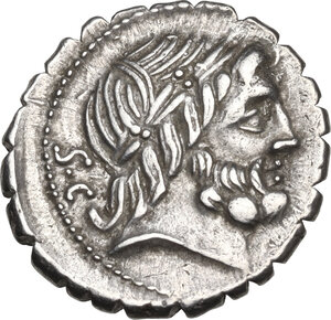 obverse: Q. Antonius Balbus.. AR Denarius serratus, 83-82 BC