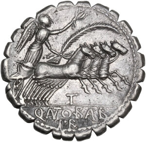reverse: Q. Antonius Balbus.. AR Denarius serratus, 83-82 BC