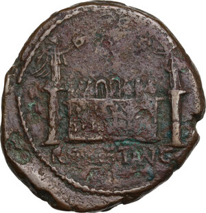 reverse: Augustus (27 BC - 14 AD) .. AE As. Lugdunum mint. Struck 10-7(?) BC