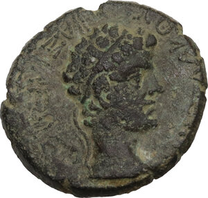 obverse: Augustus (27 BC - 14 AD) with Rhoemetalces I, King of Thrace.. AE 18 mm, Thrace, uncertain mint, 11 BC-12 AD