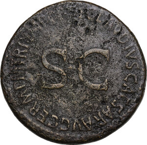 reverse: Agrippina Senior, wife of Germanicus and mother of Caligula (died 33 AD).. AE Sestertius, struck under Claudius