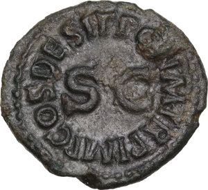 reverse: Claudius (41-54).. AE Quadrans, Rome mint, 41 AD