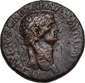 obverse: Claudius (41-54).. AE Sestertius, 41-50 AD