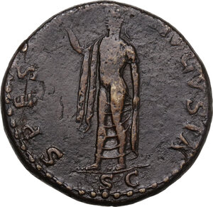 reverse: Claudius (41-54).. AE Sestertius, 41-50 AD