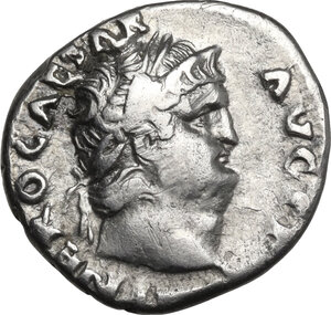 obverse: Nero (54-68).. AR Denarius, 65-66 AD
