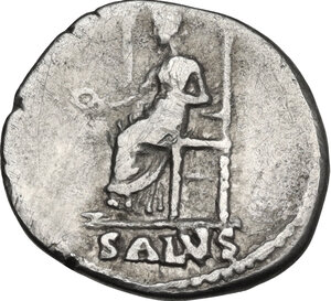 reverse: Nero (54-68).. AR Denarius, 65-66 AD