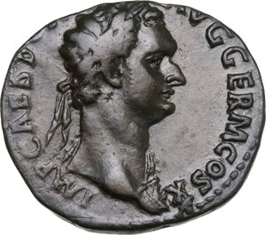 obverse: Domitian (81-96).. AE As, 84 AD