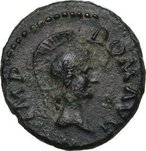 obverse: Domitian (81-96).. AE Quadrans