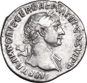 obverse: Trajan (98-117).. AR Denarius, 112-114 AD