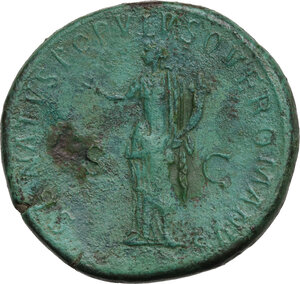 reverse: Trajan (98-117).. AE Sestertius, 114-117 AD