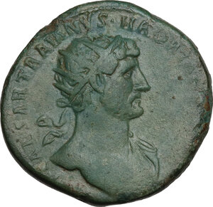 obverse: Hadrian (117-138).. AE Dupondius, 118 AD
