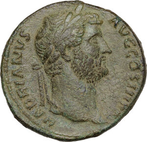 obverse: Hadrian (117-138).. AE Sestertius, 134-138 AD