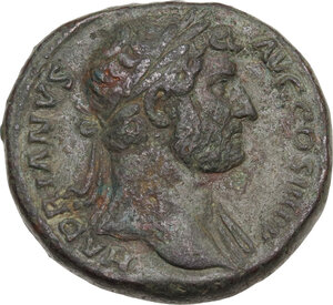 obverse: Hadrian (117-138).. AE Sestertius, Rome mint