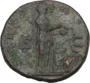 reverse: Hadrian (117-138).. AE Sestertius, Rome mint